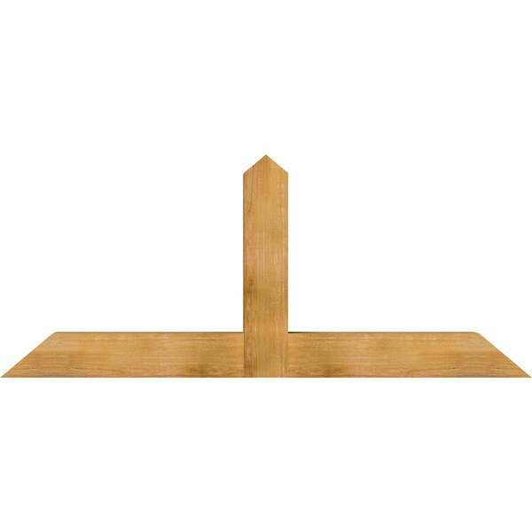 Ekena Millwork Portland Rough Sawn Timber Gable Bracket, Western Red Cedar, 72"W x 30"H x 6"D x 6"F, 10/12 Pitch GBW072X30X0606POR00RWR - main